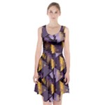 purple christmas trees Racerback Midi Dress