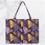 purple christmas trees Medium Zipper Tote Bag