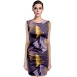 purple christmas trees Sleeveless Velvet Midi Dress