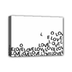 Love Love Love Mini Canvas 7  x 5  (Stretched)