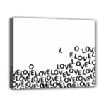 Love Love Love Canvas 10  x 8  (Stretched)