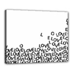 Love Love Love Canvas 20  x 16  (Stretched)