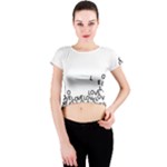 Love Love Love Crew Neck Crop Top