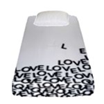 Love Love Love Fitted Sheet (Single Size)