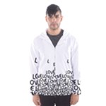 Love Love Love Hooded Wind Breaker (Men)