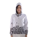 Love Love Love Hooded Wind Breaker (Women)