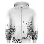 Love Love Love Men s Zipper Hoodie