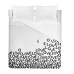 Love Love Love Duvet Cover Double Side (Full/ Double Size)