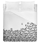 Love Love Love Duvet Cover Double Side (Queen Size)