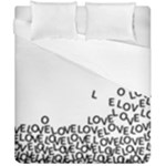 Love Love Love Duvet Cover Double Side (California King Size)