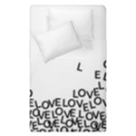 Love Love Love Duvet Cover Double Side (Single Size)