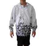 Love Love Love Hooded Wind Breaker (Kids)