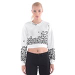 Love Love Love Women s Cropped Sweatshirt