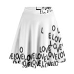 Love Love Love High Waist Skirt