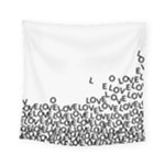 Love Love Love Square Tapestry (Small)