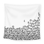 Love Love Love Square Tapestry (Large)