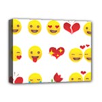 Valentine Emojis Deluxe Canvas 16  x 12  (Stretched) 