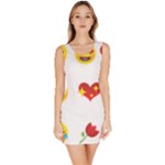 Valentine Emojis Bodycon Dress