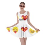 Valentine Emojis Skater Dress