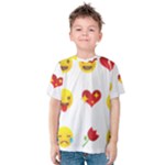 Valentine Emojis Kids  Cotton Tee