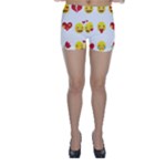 Valentine Emojis Skinny Shorts