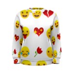 Valentine Emojis Women s Sweatshirt