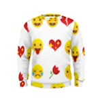 Valentine Emojis Kids  Sweatshirt