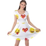 Valentine Emojis Cap Sleeve Dress