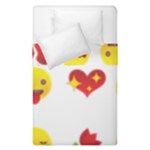 Valentine Emojis Duvet Cover Double Side (Single Size)