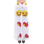 Valentine Emojis Women s Chic Palazzo Pants 