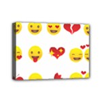 Valentine Emojis Mini Canvas 7  x 5  (Stretched)