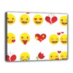 Valentine Emojis Canvas 16  x 12  (Stretched)