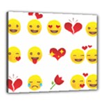 Valentine Emojis Canvas 24  x 20  (Stretched)