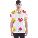 Valentine Emojis Men s Sport Mesh Tee