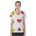 Valentine Emojis Women s Cotton Tee