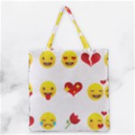 Valentine Emojis Grocery Tote Bag