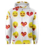 Valentine Emojis Men s Zipper Hoodie