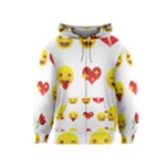 Valentine Emojis Kids  Zipper Hoodie