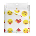 Valentine Emojis Duvet Cover Double Side (Full/ Double Size)