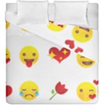 Valentine Emojis Duvet Cover Double Side (King Size)