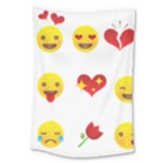 Valentine Emojis Large Tapestry