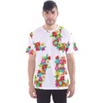 Floral Love Men s Sport Mesh Tee