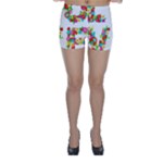 Floral Love Skinny Shorts