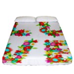 Floral Love Fitted Sheet (California King Size)