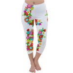 Floral Love Capri Winter Leggings 