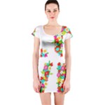 Floral Love Short Sleeve Bodycon Dress