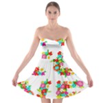 Floral Love Strapless Bra Top Dress