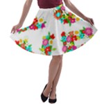 Floral Love A-line Skater Skirt