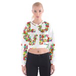 Floral Love Women s Cropped Sweatshirt