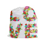 Floral Love Drawstring Pouch (XL)